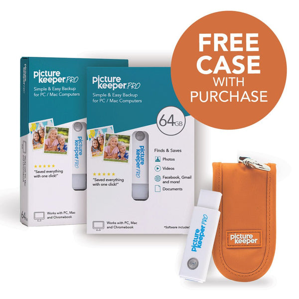 Picture Keeper PRO 64GB 2 - Pack + Keychain Case - PictureKeeper.com