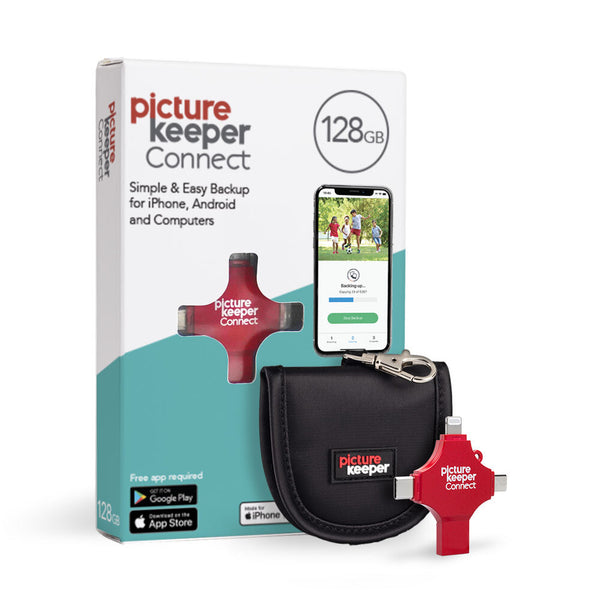 Picture Keeper Connect 128GB + Keychain Case