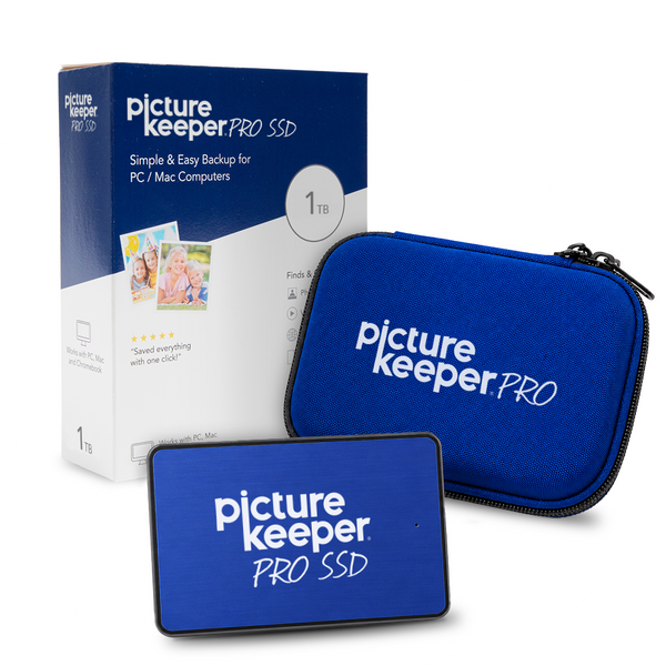 Picture Keeper PRO 1TB SSD + Case Blue