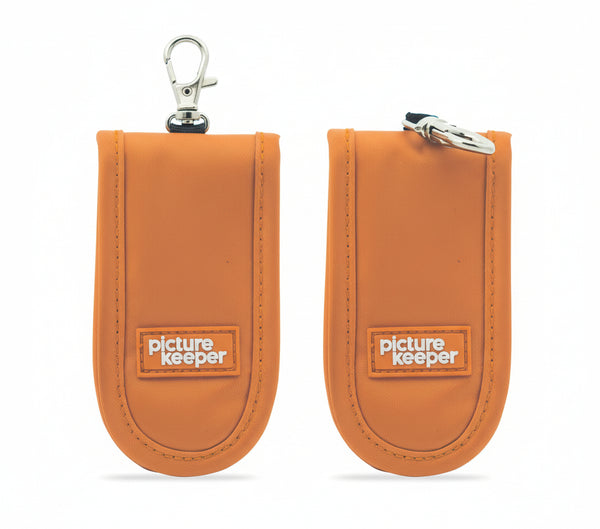 Picture Keeper Keychain Case - Tangerine - PictureKeeper.com