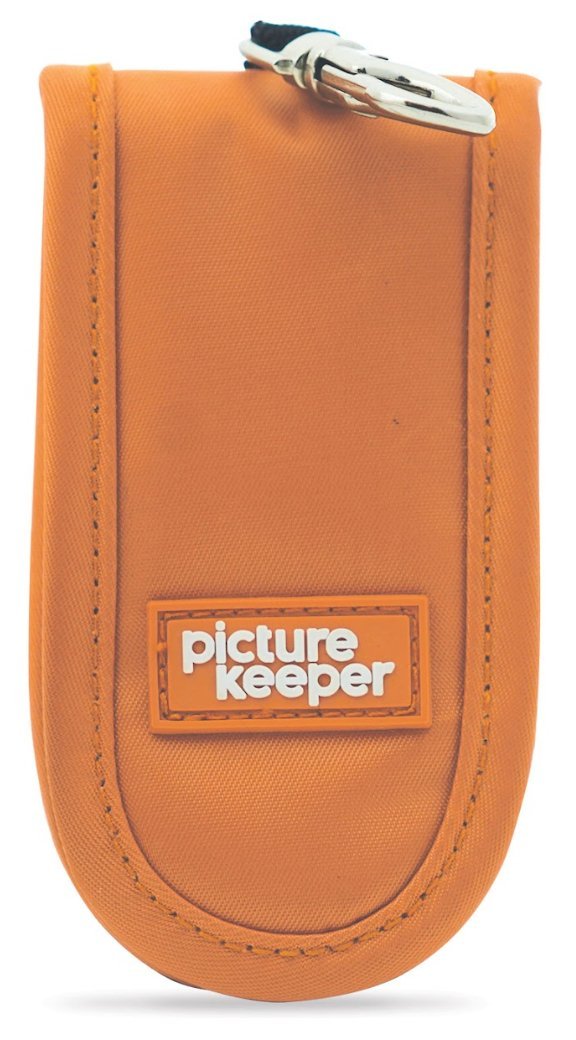 Picture Keeper Keychain Case - Tangerine - PictureKeeper.com