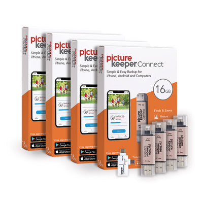 Picture Keeper Connect Classic Style with Adapter 16GB 4-Pack