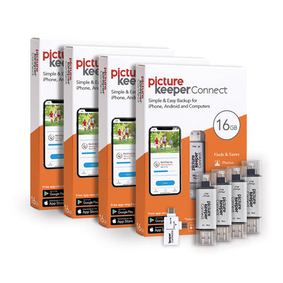 Picture Keeper Connect Classic Style with Adapter 16GB 4-Pack