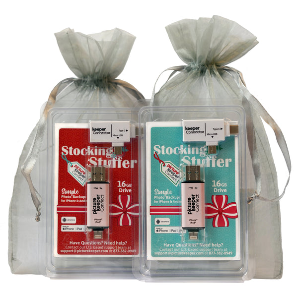 Picture Keeper Connect Classic Style 16GB Stocking Stuffer 2-Pack