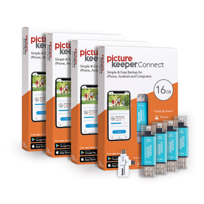 Picture Keeper Connect Classic Style with Adapter 16GB 4-Pack